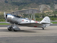 N44879 @ SZP - 1940 Naval Aircraft Factory N3N-3 'Yellow Peril', Lycoming R680 300 Hp upgrade, this aircraft was sold to the El Toro Marine Corps Museum, taxi - by Doug Robertson