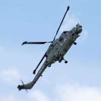 ZF562 @ EGWC - Royal Navy Lynx displaying at the Cosford Air Show - by Chris Hall