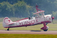 SE-BOG @ EGWC - Team Guinot Boeing Stearman displaying at the Cosford Air Show - by Chris Hall