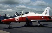 XX163 @ GREENHAM - Another view of the 4 Flying Training School Hawk on display at the 1981 Intnl Air Tattoo at RAF Greenham Common. - by Peter Nicholson