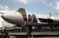 XH560 @ GREENHAM - Vulcan B.2MRR of 27 Squadron on display at the 1981 Intnl Air Tattoo at RAF Greenham Common. - by Peter Nicholson