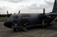 XV211 @ GREENHAM - Hercules C.1 of Lyneham Transport Wing as support aircraft for the Falcons parachute display team at the 1981 Intnl Air Tattoo at RAF Greenham Common. - by Peter Nicholson