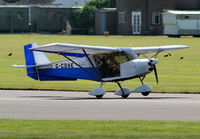 G-CDHE @ EGWC - visitor from Barton at the Cosford Air Show - by Chris Hall