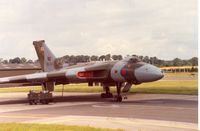 XH558 @ EGVA - Airworthy again as a civilian for 2009, the Vulcan was flown by the Vulcan Display Team at the 1991 Intnl Air Tattoo at RAF Fairford. - by Peter Nicholson