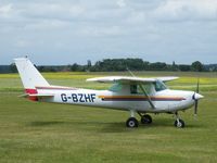 G-BZHF @ EGSP - Cessna 152 seen at Sibson - by Simon Palmer