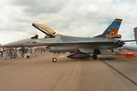 J-012 @ EGVA - F-16A Falcon of 313 Squadron Royal Netherlands Air Force at the Tiger Meet of the 1991 Intnl Air Tattoo at RAF Fairford. - by Peter Nicholson