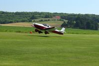 N132BN @ 2D7 - Performing a short field takeoff at the Beach City Father's Day fly-in. - by Bob Simmermon
