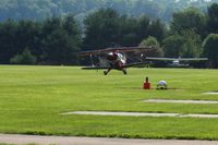 N260CK @ 2D7 - Landing on 28 at the Beach City, Ohio Father's Day fly-in. - by Bob Simmermon