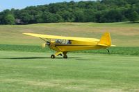 N772CV @ 2D7 - Landing on 28 at the Beach City, Ohio Father's Day fly-in. - by Bob Simmermon