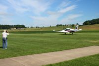 N7954Y @ 2D7 - Landing on 28 at the Beach City, Ohio Father's Day fly-in. - by Bob Simmermon
