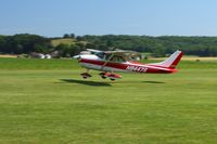 N8447S @ 2D7 - Landing on 28 at the Beach City, Ohio Father's Day fly-in. - by Bob Simmermon