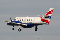 OY-SVB @ EGCC - British Airways, operated by Sun Air - by Chris Hall