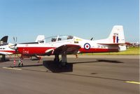 ZF374 @ EGDM - Tucano T.1, callsign Poacher, of 3 Flying Training School at the 1992 Air Tattoo Intnl at Boscombe Down. - by Peter Nicholson
