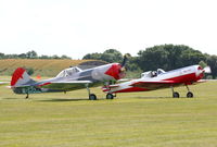 G-HAMM @ EGWC - With G-BTZB, Aerostars display team at Cosford Airshow - by Chris Hall