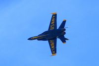 163130 @ DVN - Blue Angel 3 at the Quad Cities Air Show, and I'm shooting into the sun.