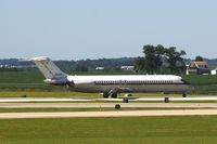 160050 @ CID - Landing roll out on runway 27 - by Glenn E. Chatfield