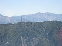 N406L - 6,170' Mount Wilson-Los Angeles Radio & TV transmitting antenna Towers & Observatory Dome seen from N406L. - by Doug Robertson
