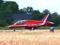 XX242 @ EHVK - British Aerospace Hawk T1 XX242 Royal Air Force Red Arrows - by Alex Smit
