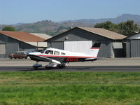 N521X @ SZP - 1978 Piper PA-28-236 DAKOTA, Lycoming O-540-J3A5D 235 Hp, landing roll Rwy 22 - by Doug Robertson