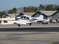 N599DS @ SZP - 1967 Beech E33A BONANZA, Continental IO-520-B 285 Hp, landing Rwy 22 - by Doug Robertson