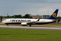 EI-EBK @ EGCC - Ryanair Boeing 737-8AS/WL - by Chris Hall