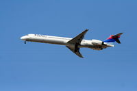 N910DN @ KLAX - Delta Airlines, MD-90-30, N910DN on the missed, 25L KLAX - by Mark Kalfas