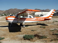 N3896G @ CA89 - Sailplane wannabe? 1967 Cessna U206B nice paint, no prop @ Skylark Airport (sod strip), Lake Elsinore, CA - by Steve Nation