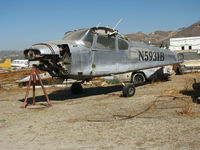N5931B @ CA89 - Look ma, no wings! Cessna 182A fuselage sans paint (off field landing March 29, 2008 @ Buckeye, AZ during skydiving flight) @ Skylark Airport (sod strip), Lake Elsinore, CA - by Steve Nation