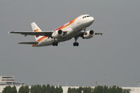 EC-JXJ @ EBBR - Flight IB3217 is taking off from rwy 07R - by Daniel Vanderauwera