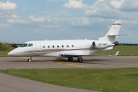 SX-IRP @ EGGW - Greek Gulfstream G200 taxies in at Luton - by Terry Fletcher