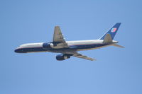N593UA @ KLAX - United Airlines Boeing 757-222, N593UA departs KLAX RWY 25R - by Mark Kalfas