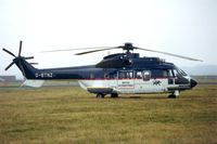 G-BTNZ @ EGQL - This Super Puma of British International Helicopters attended the 1992 Leuchars Airshow. - by Peter Nicholson