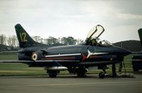 MM6248 @ MHZ - G-91PAN of the Italian Air Force's Frecce Tricolori display team at the 1978 Mildenhall Air Fete. - by Peter Nicholson