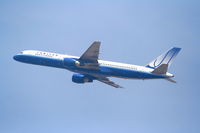 N532UA @ KLAX - United Airlines Boeing 757-222, N532UA departs KLAX RWY 25R - by Mark Kalfas