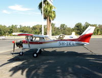5H-IKA @ AJO - Cessna 150/152 minus cowling @ photographer-friendly Corona Municipal Airport, CA - by Steve Nation