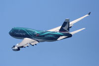 B-HOY @ KLAX - Cathay Pacific 747-467, B-HOY departs 25R KLAX with a left turn at the coast - by Mark Kalfas