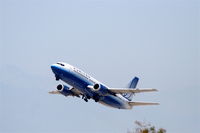 N369UA @ KLAX - United Airlines 737-322, N369UA departing 25R KLAX - by Mark Kalfas