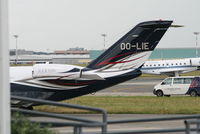 OO-LIE @ EBBR - parked on General Aviation apron (Abelag) - by Daniel Vanderauwera