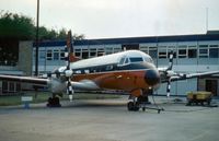 G-AVXJ @ STN - HS.748 of the Civil Aviation Authority seen at their Stansted base in the Summer of 1976. - by Peter Nicholson