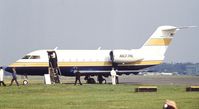 N637ML @ EGLF - Canadair CL-600 Challenger at Farnborough International 1982 - by Ingo Warnecke