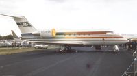 N778YY @ EGLF - Canadair CL-600 Challenger 601 of TAG Aviation at Farnborough International 1984