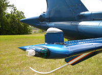 N911UF - Starboard horizontal stabilizer with flood light, navlight and strobe light - by George A.Arana