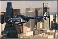 N555TV - Chopper Five /Dallas Skyline - by Tony Jordan