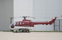 N915SH @ KDPA - Superior Ambulance, Messerschmitt-boelkow-blohm BO-105S, N915SH on the ramp KDPA. - by Mark Kalfas