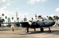N9643C @ HRL - This Mitchell at the Confederate Air Force's Harlingen base in October 1979 was marked as USMC PJB-1J of VMB-612 named Devil Dog. - by Peter Nicholson
