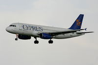 5B-DBB @ EGCC - Cyprus Airways - by Chris Hall