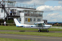 G-LEIC @ EGBG - Based Cessna 152 with appropriate registration at Leicester on 2009 Homebuild Fly-In day - by Terry Fletcher