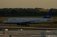 N592JB @ IAD - American Blue on the taxiway - by Paul Perry