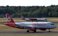 D-ABDU @ EDDT - One has touched down, one is on the way up to Berlin sky - by Holger Zengler