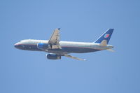 N463UA @ KLAX - United Airlines Airbus A320-232 N463UA RWY 25R departure KLAX. - by Mark Kalfas